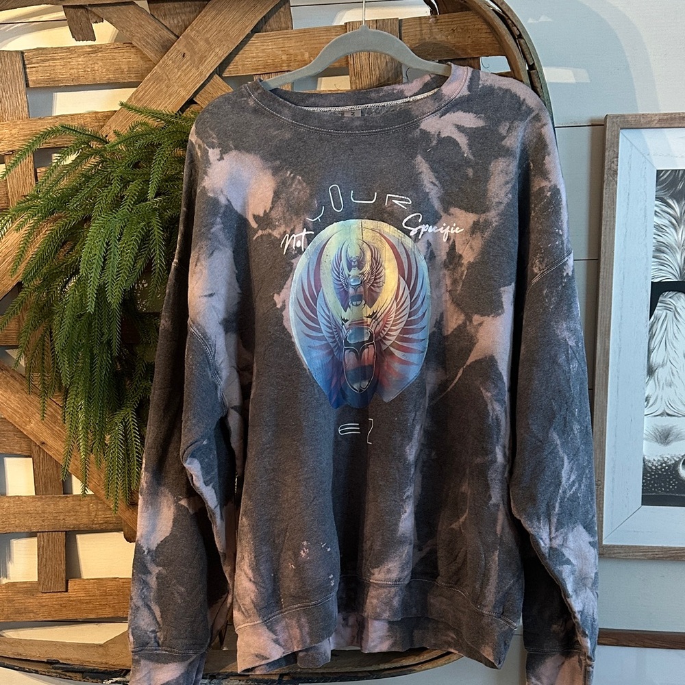 Graphic Tie-Dye Sweater